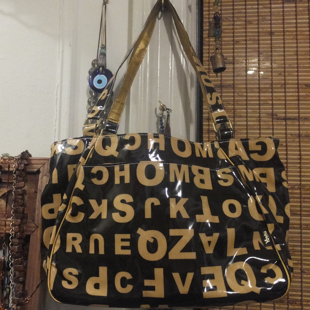Y2K 2000s Japan Alphabet Print Shoulder Bag - Picture 6 of 6
